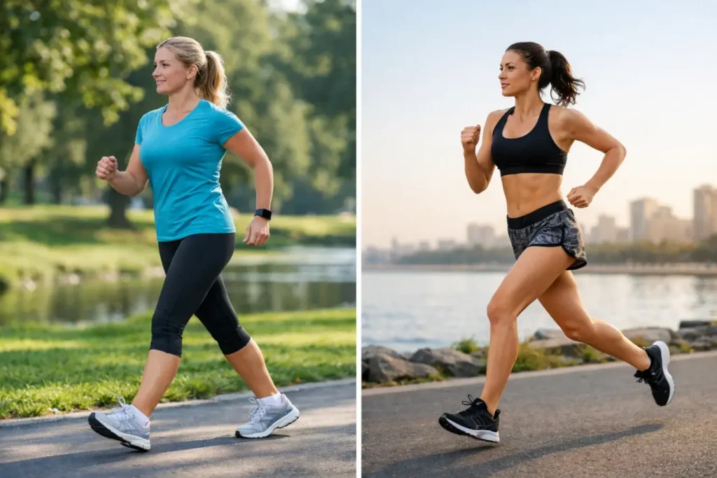 Спортивная ходьба или бег: что лучше для похудения и здоровья